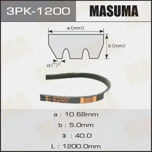 MASUMA 3PK1200 Ремень привода навесного оборудования