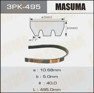 MASUMA 3PK495 Ремень поликлиновой