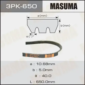 MASUMA 3PK650 Ремень поликлиновой