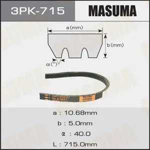 MASUMA 3PK715 Ремень привода навесного оборудования
