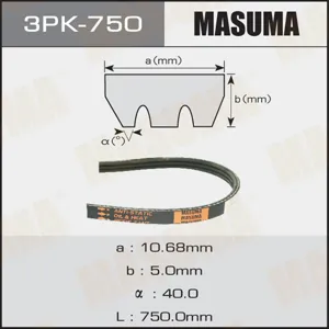 MASUMA 3PK750 Ремень поликлиновой