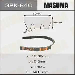 MASUMA 3PK840 Ремень поликлиновой