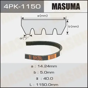 MASUMA 4PK1150 Ремень поликлиновой