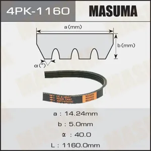 MASUMA 4PK1160 Ремень поликлиновой