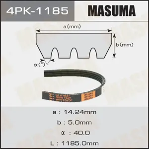 MASUMA 4PK1185 Ремень поликлиновой 4PK-1185