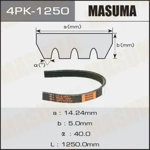 MASUMA 4PK1250 Ремень привода навесного оборудования