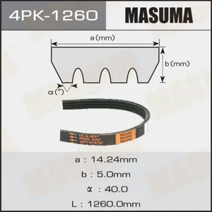 MASUMA 4PK1260 Ремень привода навесного оборудования