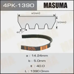 MASUMA 4PK1390 Ремень привода навесного оборудования