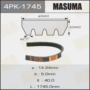 MASUMA 4PK1745 Ремень привода навесного оборудования