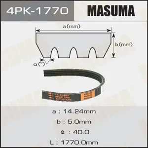 MASUMA 4PK1770 Ремень поликлиновой , Lexus LS (GVF50, GVF55) 17-, Toyota Echo (P10) 99-, Platz (P10) 99-