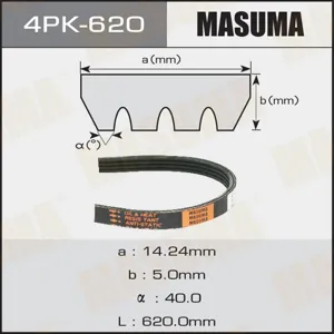 MASUMA 4PK620 Ремень привода навесного оборудования