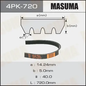 MASUMA 4PK720 Ремень поликлиновой