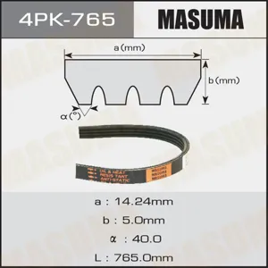 MASUMA 4PK765 Ремень поликлиновой