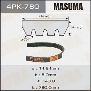 MASUMA 4PK780 Ремень поликлиновой