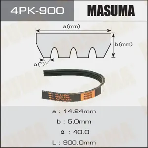 MASUMA 4PK900 Ремень поликлиновой Elastic 4EPK903 Fiat Ducato , Iveco Daily 2.33.0D 02>