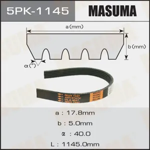 MASUMA 5PK1145 Ремень поликлиновой GM Ford Mitsubishi Peugeot