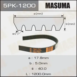 MASUMA 5PK1200 Ремень поликлиновой
