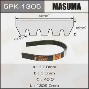 MASUMA 5PK1305 Ремень поликлиновой