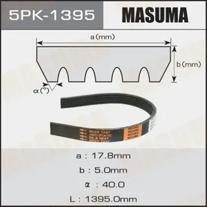 MASUMA 5PK1395 Ремень поликлиновой