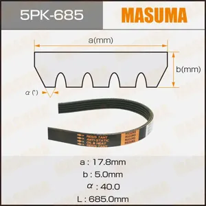 MASUMA 5PK685 Ремень поликлиновой