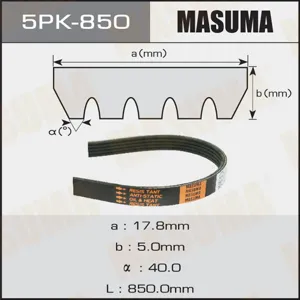 MASUMA 5PK850 Ремень поликлиновой Honda JAZZ
