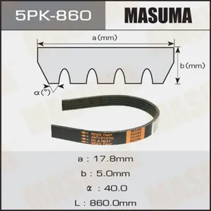 MASUMA 5PK860 Ремень привода навесного оборудования