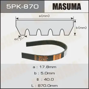 MASUMA 5PK870 Ремень поликлиновой Toyota Corolla 91>