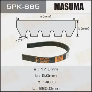 MASUMA 5PK885 Ремень поликлиновой