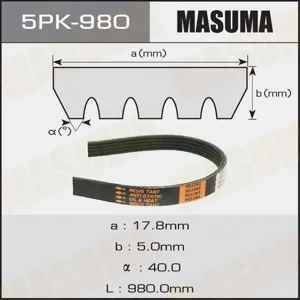 MASUMA 5PK980 Ремень поликлиновой