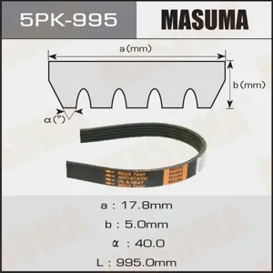 MASUMA 5PK995 Ремень поликлиновой