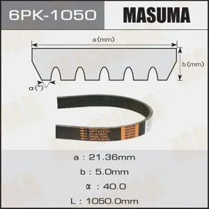 MASUMA 6PK1050 Ремень поликлиновой