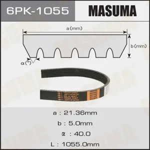 MASUMA 6PK1055 Ремень привода навесного оборудования