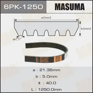 MASUMA 6PK1250 Ремень поликлиновой
