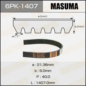 MASUMA 6PK1407 Ремень привода навесного оборудования