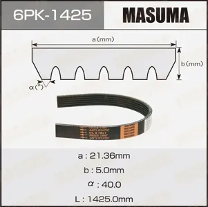 MASUMA 6PK1425 Ремень поликлиновой