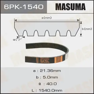 MASUMA 6PK1540 Ремень поликлиновой 6PK-1540