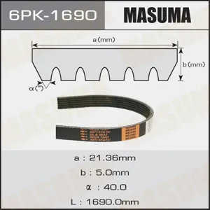 MASUMA 6PK1690 Ремень поликлиновой