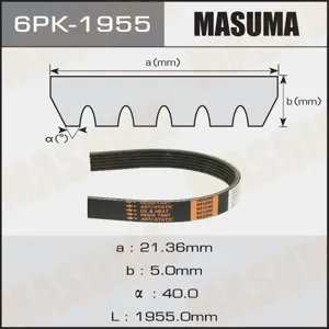MASUMA 6PK1955 Ремень поликлиновой