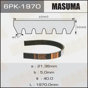 MASUMA 6PK1970 Ремень поликлиновой