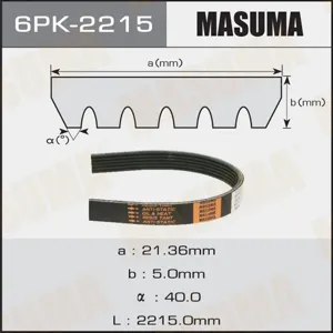 MASUMA 6PK2215 Ремень поликлиновой