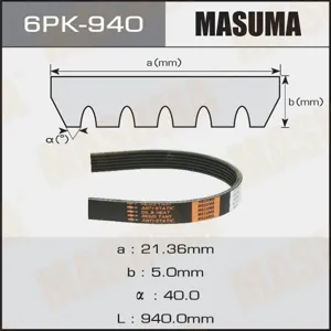 MASUMA 6PK940 Ремень поликлиновой