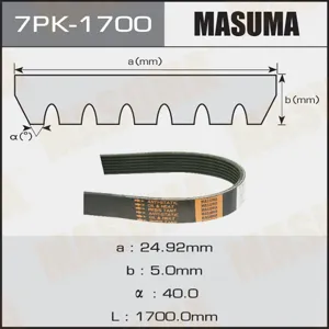 MASUMA 7PK1700 Ремень поликлиновой  Renault  Laguna Megane Scenic Koleos 2.0DCi 05>