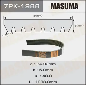 MASUMA 7PK1988 Ремень привода навесного оборудования
