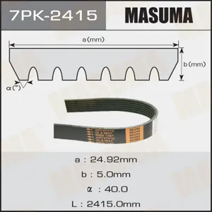 MASUMA 7PK2415 Ремень поликлиновой Mercedes W203,W211 1.8 M271 02> Mitsubishi Pajero IV (06-) 3.0