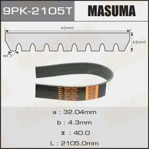 MASUMA 9PK2105T Ремень привода навесного оборудования