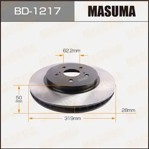 MASUMA BD1217 Диск тормозной (упаковка 2 шт, цена за 1 шт)