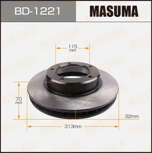 MASUMA BD1221 Диск тормозной