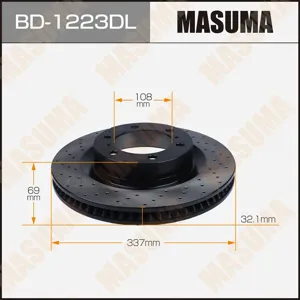 MASUMA BD1223DL Диск торм.перед. Sport Toyota Land Cruiser Prado J150 4.03.0D-4D 03>