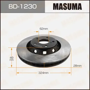 MASUMA BD1230 Диск торм. пер. вент