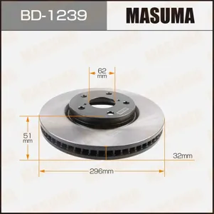 MASUMA BD1239 Диск тормозной